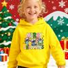 Hot Selling Stitch Christmas Themed Children's Autumn and Winter Hoodies, Warm and Comfortable, Fashionable Girls' Sportswear
