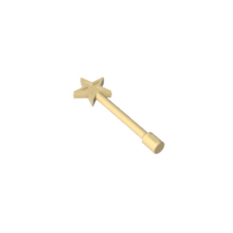 BRICKE Brick Guest Star Magic Wand for Lego 6124 Building Blocks: Loose Parts & Accessories for Science Education and MOC Assembly