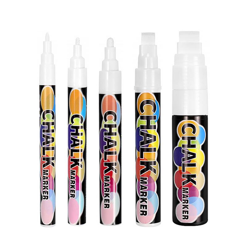 Erasable Chalk Pens: Dust-Free, Non-Staining, Fluorescent for Blackboard Graffiti & Posters