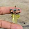 Green Amethyst Rough Pendant Electroformed Copper Pendant Green Tourmaline Rough Pendant Electroformed Jewelry Gemstone Pendant Gift For Her