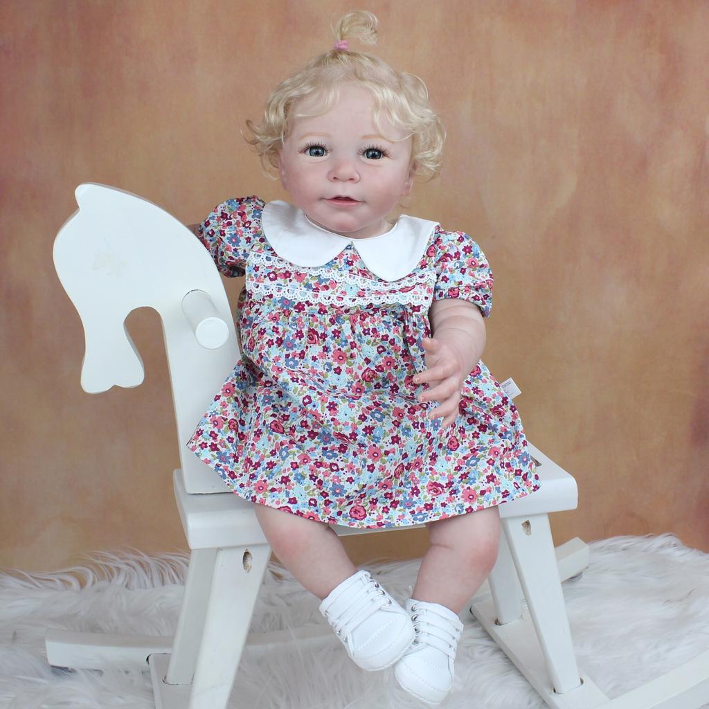 BZDOLL 55 см 3D-краска кожи мягкая силиконовая кукла реборн с кровеносными сосудами и кровью 22 дюйма тканевое тело блондинка Лиза игрушка для девочек