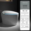 Egg-Shaped Smart Toilet with Sensor Flush, Heated Seat, Automatic Cover, and Aromatic Foam.