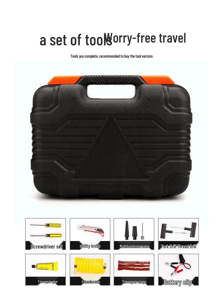 Портативный 12В Электрический Двухцилиндровый Насос для Накачивания Шин