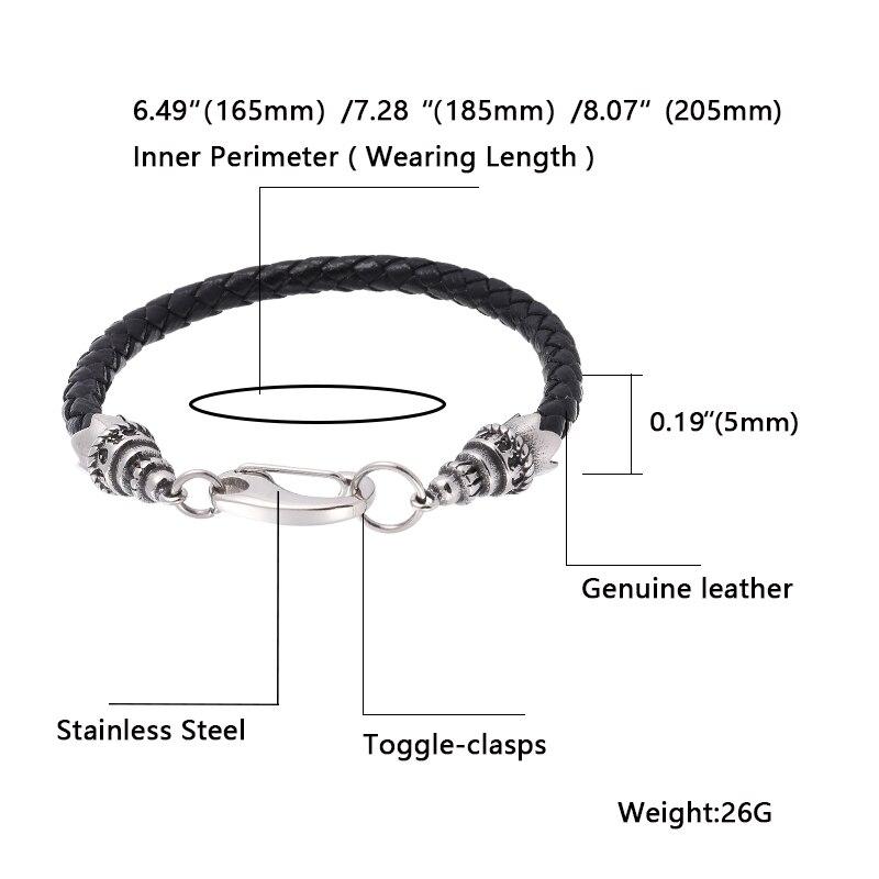 Новые браслеты из нержавеющей стали с кожаной цепочкой и застежкой-лобстером, мужские браслеты, ювелирные изделия 2021 BB1096