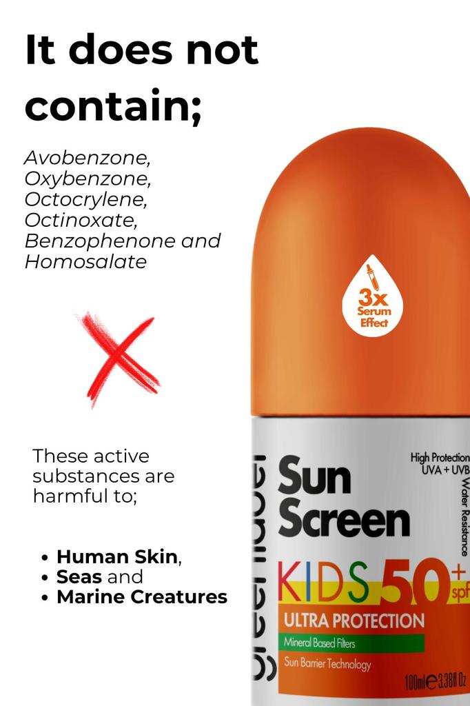 Солнцезащитный крем для детей с высокой степенью защиты Kids Sun Spf 50 на минеральной основе, 100 мл