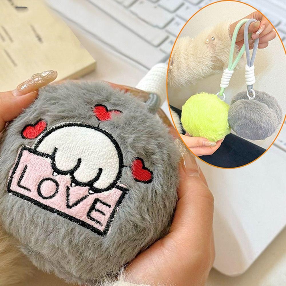 Плюшевая электрическая грелка для рук, подвеска в виде мультяшной сумки, мини-USB-шнурок, обогреватель для женщин и девочек