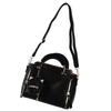 Women Handbag with Shoulder Strap Coin Purse PU Leather Zipper Multi Purpose Handbag Stylish Messenger Bag Black Free