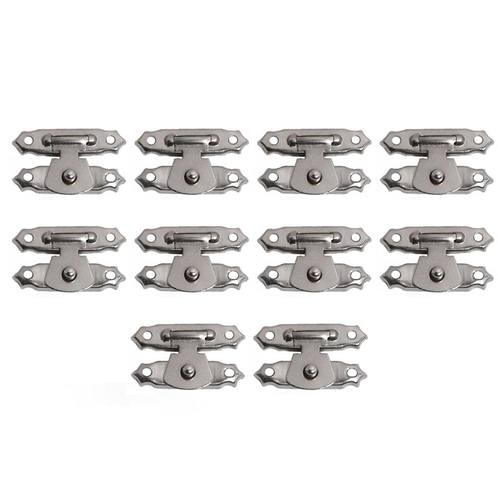 10 шт. антикварный бронзовый замок для ювелирных изделий, защелка для чемодана, застежка для деревянной коробки, защелка, пряжка, декоративные аксессуары