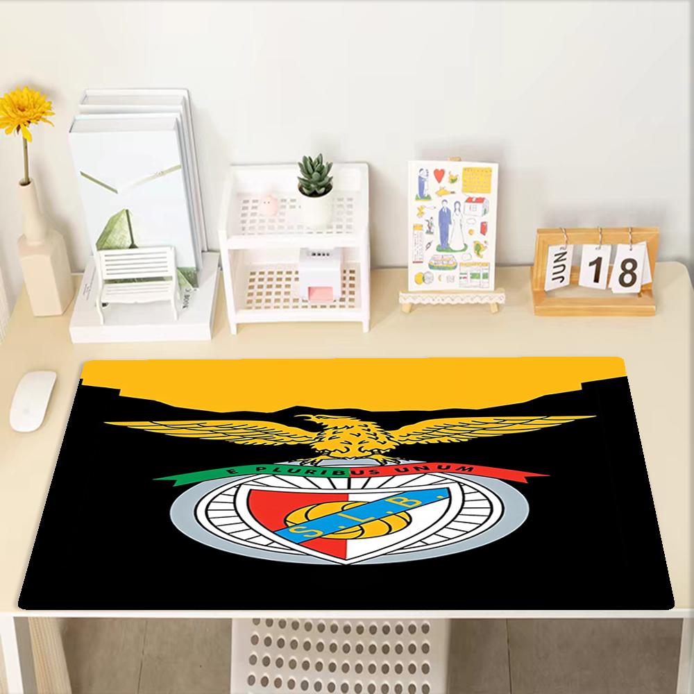 S.L. Benfica Theme Mouse Pad, Non Slip Rubber Base, Multifunctional Office & Home Decor, Perfect for Workspace Personalization.