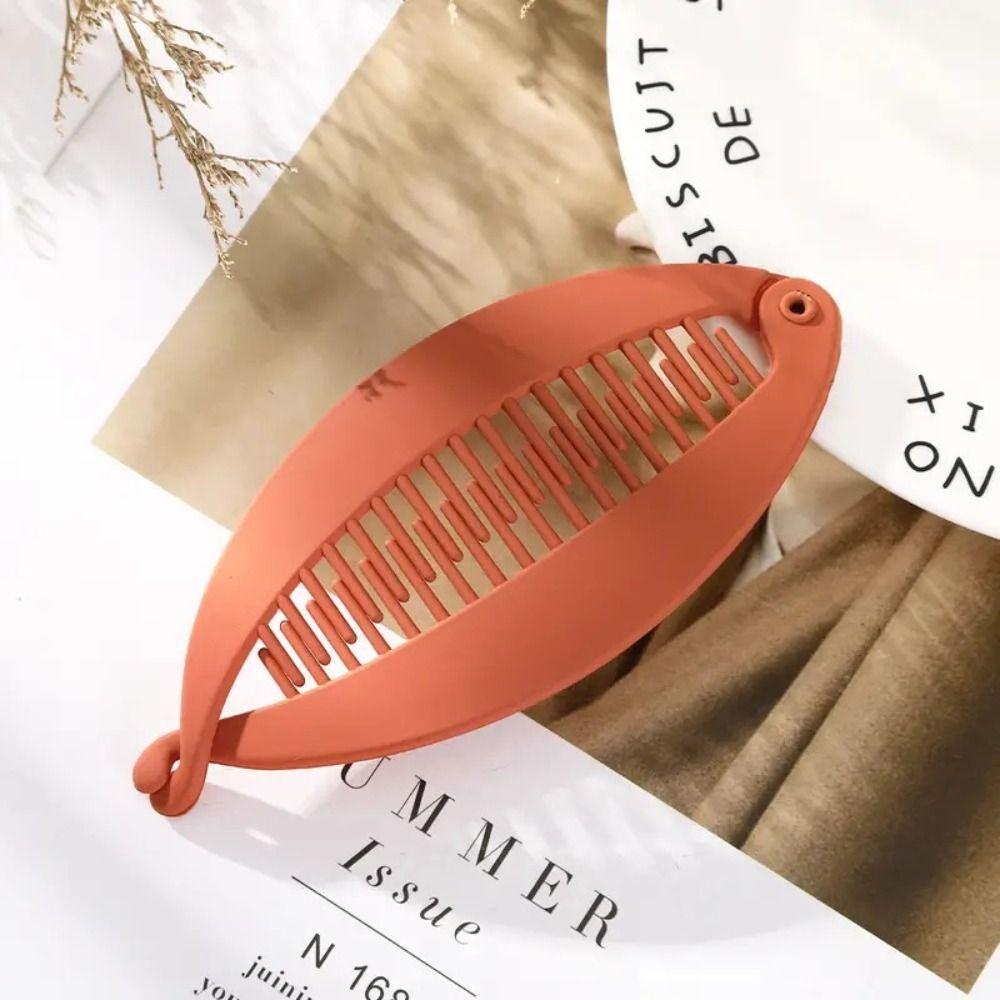 Fish Shaped Hairpin Vertical Hair Clip Matte Vintage Twist Clamp Barrettes Headdress