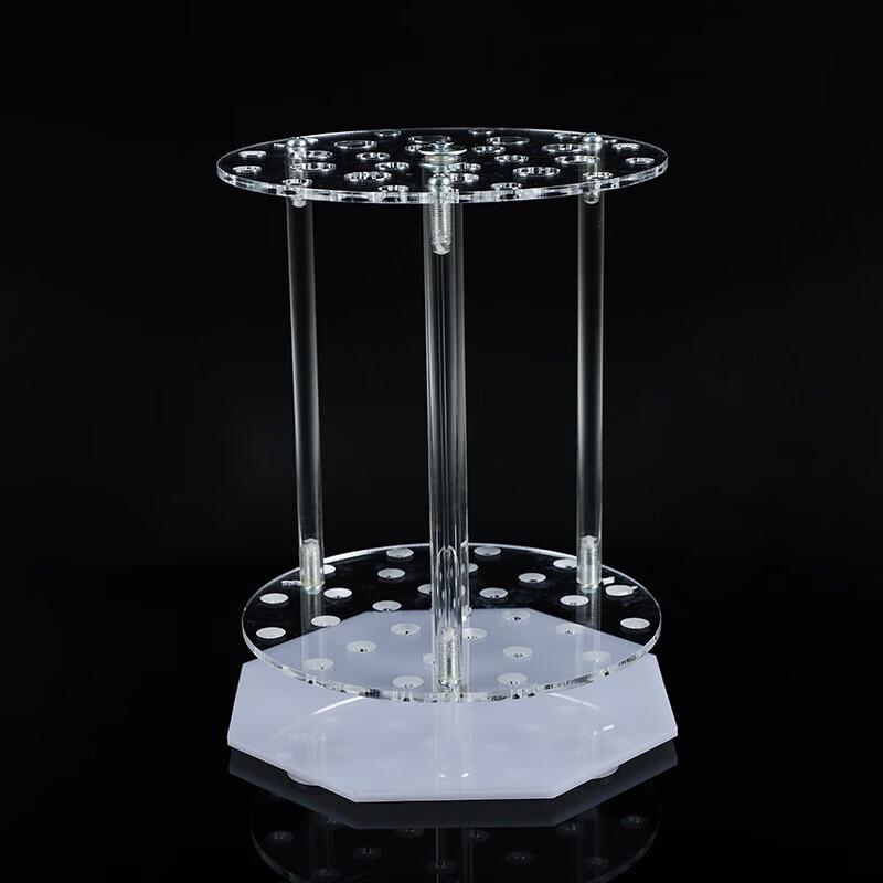 Chiweng 28-Hole Rotatable Acrylic Pipette Rack