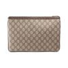 Gucci Ophidia потертая старая цветочная логотипом полосатая стропа холщовая пэчворк сумка-клатч женская эбеновое дерево/коричневый