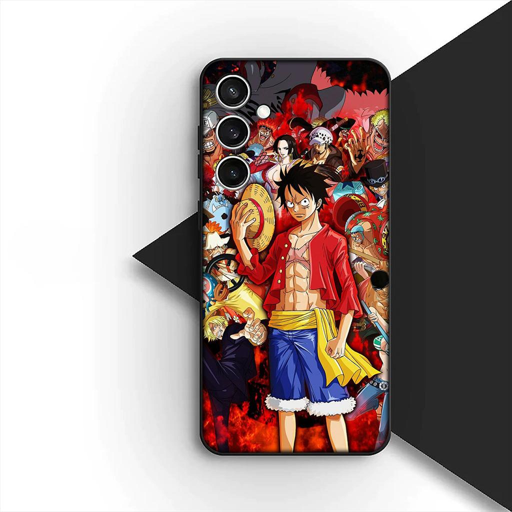for Samsung Galaxy S20 S22 S21 FE Ultra Plus A07 A17 A15 A16 A25 A57 A37 Phone Cover Soft Case Portgas D Ace One Pieces Luffy