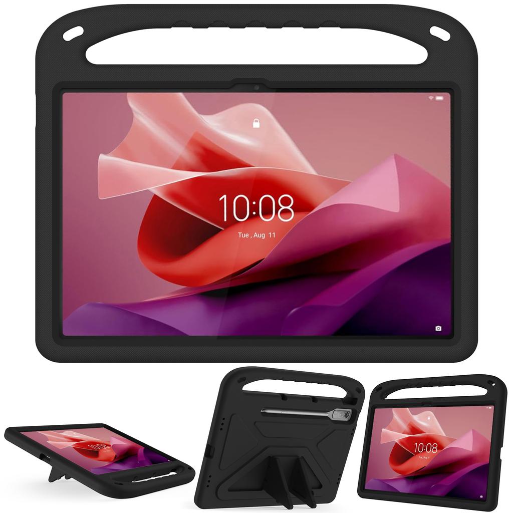 EVA Case for Lenovo Xiaoxin Pad Pro 2024 12.7" Tab P12 TB-370FU Kickstand Cover Kids Friendly with Portable Holder Shockproof