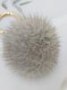 [Maia] Mink Fur Keyring & Charm - Gray