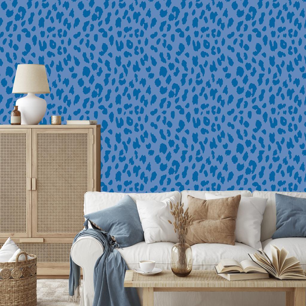 Wallpaper Blue-purple skin blue, soft forms 50x1000