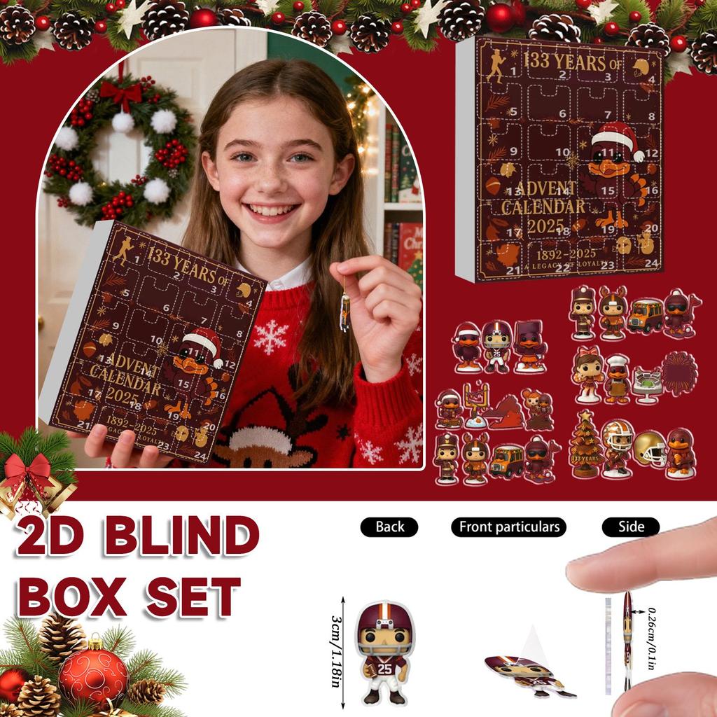 2D Адвент-календарь включает 24 адвент-календаря, календарь обратного отсчета и коллекционные сюрпризы