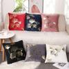 Stamping Pillow Dutch Velvet Pillow Cover Nordic Ins Sofa Car Cushion Back Cushion Cover