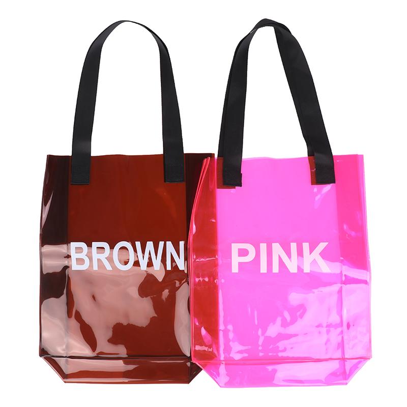 Прозрачная сумка-тоут Водонепроницаемая ПВХ сумка-желе через плечо Сумки для хранения большой вместимости Пляжная сумка для плавания