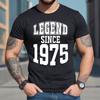75-Й ЛЕГЕНДА С 1975 ГОДА СДЕЛАНО В | СМЕШНОЙ | НОВИНКА | ШУТКА | МУЖСКАЯ ФУТБОЛКА МАЙКА ТОП