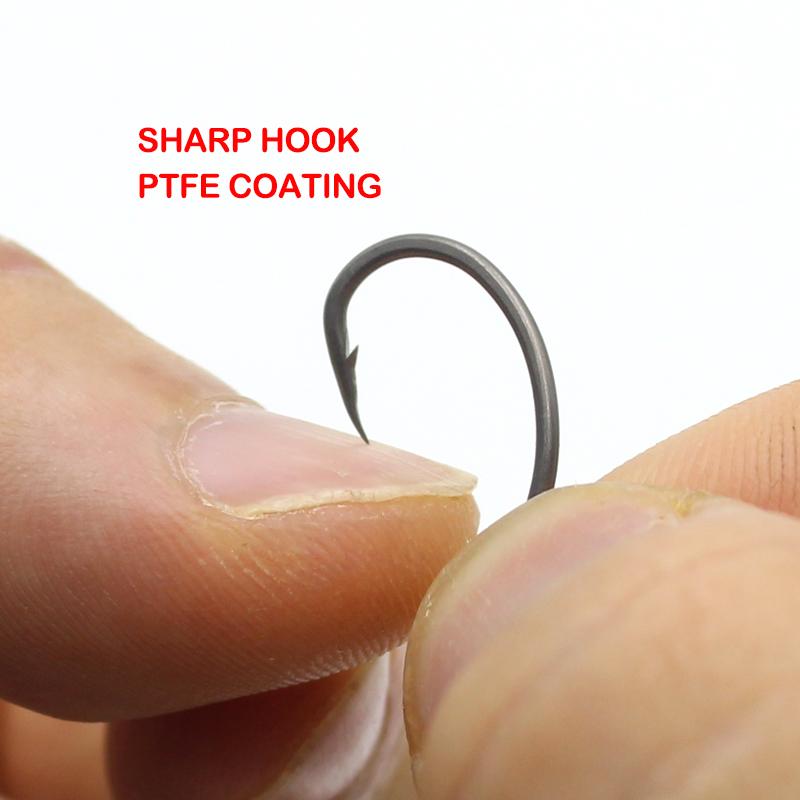 1 коробка, набор для ловли карпа, винтовой крючок с наживкой, кривошипный крючок из высокоуглеродистой стали с микро-бородкой 2/4/6/8, коробка для снастей для карпа, аксессуары