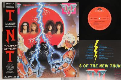 Виниловая пластинка TNT Knights Of The New Thunder 28MM0411 POLYDOR 1985 Япония Obi Металл Б/у