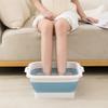Складной тазик для ножных ванн Многоцелевой Большой емкости Экологичный Силиконовый Складное ведро для замачивания ног для дома и путешествий