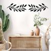 2-Piece Modern Iron Tree Branch and Leaf Wall Sculpture - Stylish Decorative Ornament for Home, Office, and Living Room