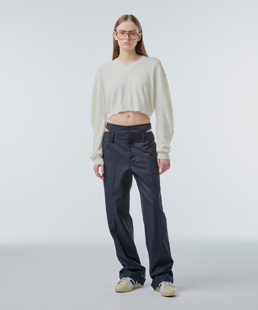 INSTANTFUNK Vintage Crop Knit - Ivory