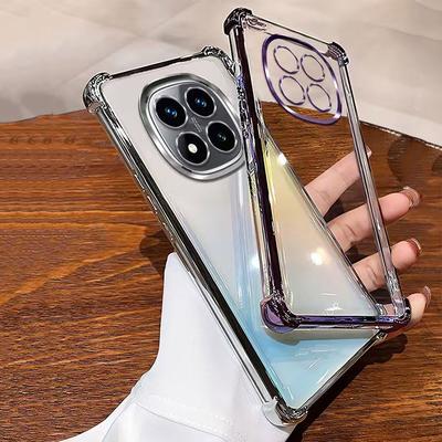 Для Xiaomi Redmi Note 14 Pro 14S 13 12 11 11S 10 10S 9 Redmi 14C 13C 12C 10C A5 A3 K80 K70 K60 Poco X7 Pro X6 M6 Прозрачный гальванизированный чехол для телефона