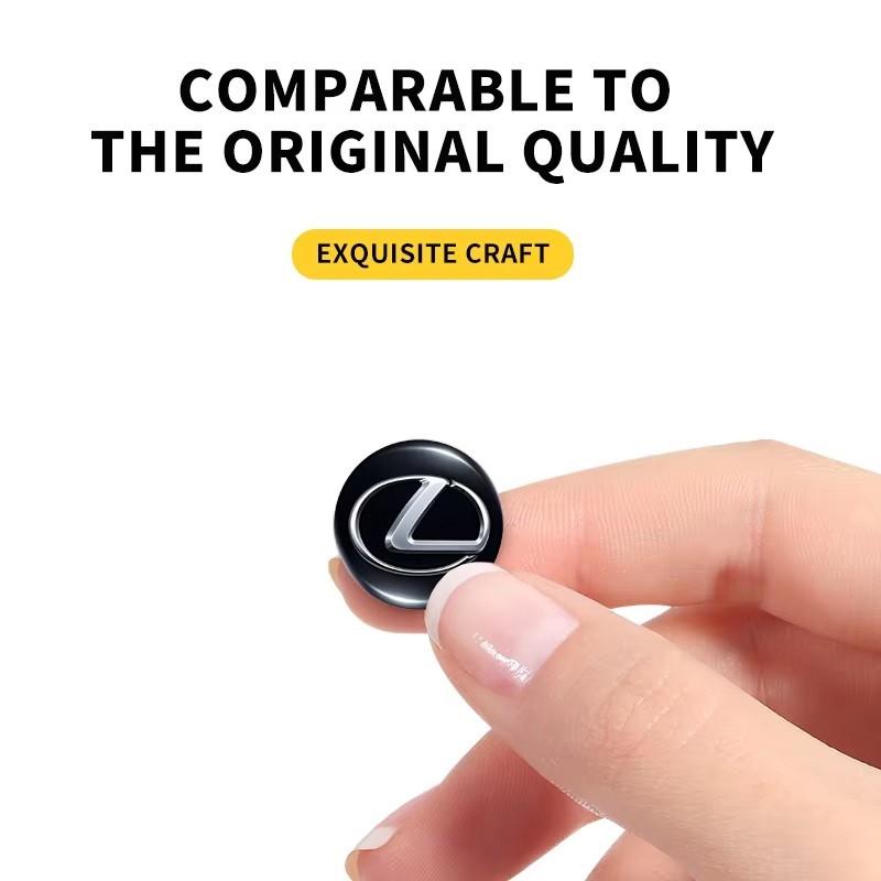 14/15 мм Наклейка на брелок автомобиля Алюминиевый значок Декоративная наклейка Для Lexus IS250 IS200 CT200h GS300 LS430 RX450h LX570 IS300 ES