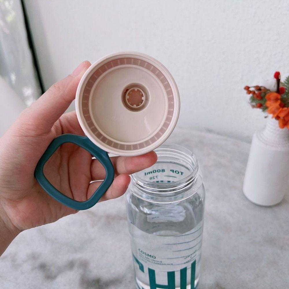 0.6L/0.8L/1L Large Capacity Water Bottles Leak Proof Sports Shaker Cup Outdoor Sports