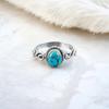 Natural Blue Copper Turquoise Gemstone 925 Sterling Silver Jewelry Handmade Ring RR-14-20
