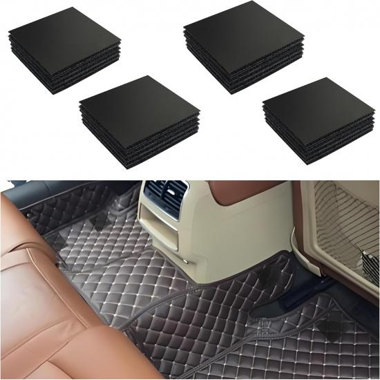 20PCS Car Floor Mat Retainer,Strong Hook and Loop Car Mat Grippers Secure Items to Stop Sliding,Self-Adhesive Hidden Cars Floor Mats Clips for Auto