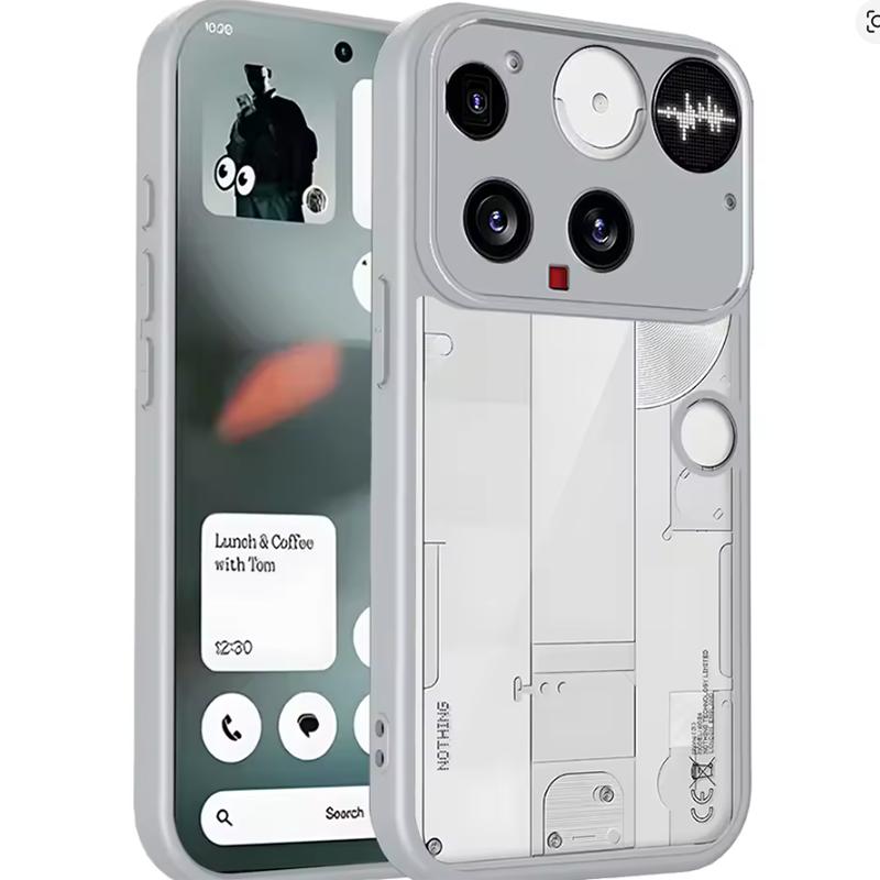Чехол для Nothing Phone 3 A024 с воздушной подушкой, противоударный, прозрачная матовая задняя крышка, жесткий чехол для телефона Nothing Phone 3 2025, силиконовый бампер