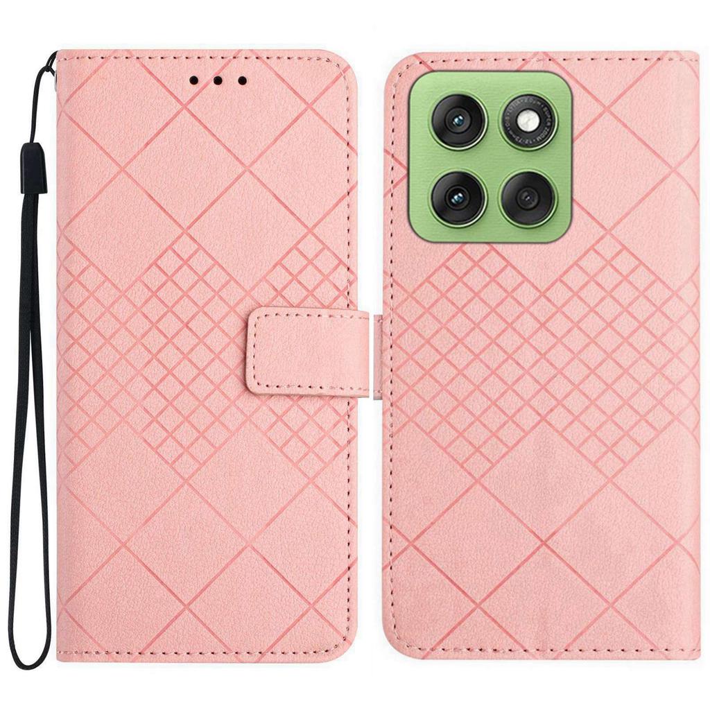 For Motorola Edge 60 5G/60 Fusion 5G Case Wallet Imprint PU Leather Flip Folio Phone Cover