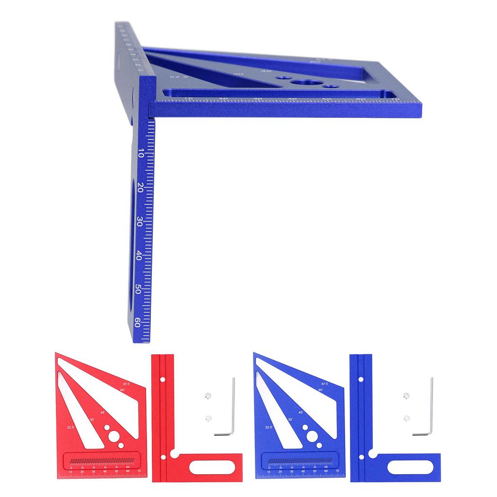 3D многоугловая измерительная линейка, угольник для столярных работ 22.?Транспортир 90 градусов, алюминий, все