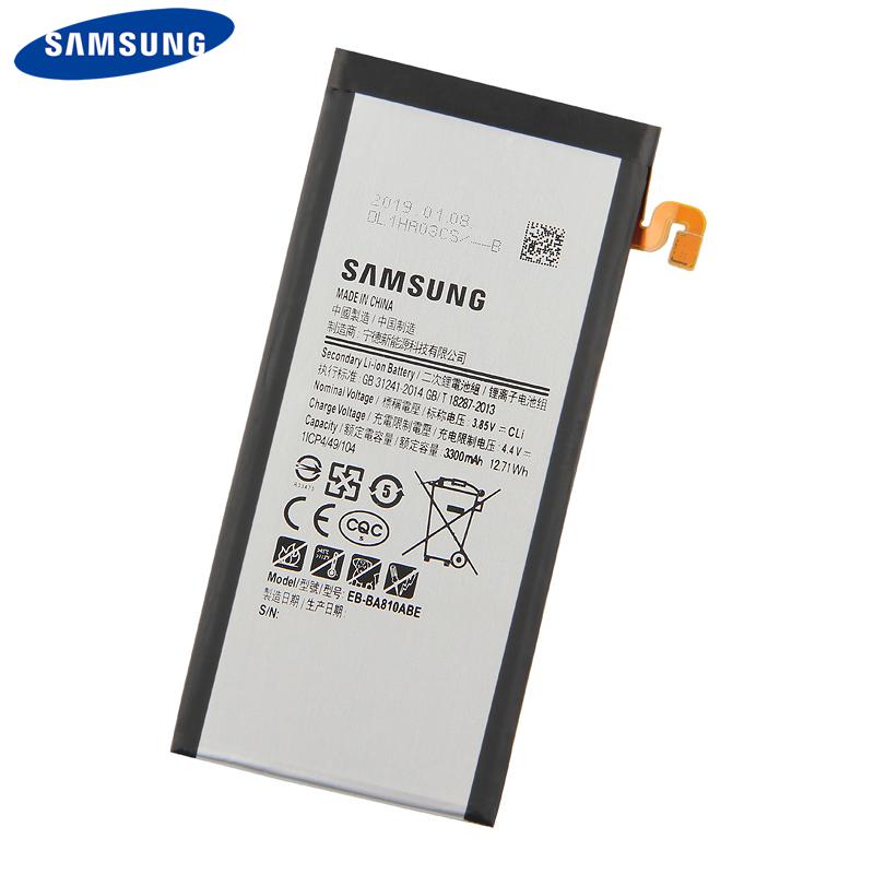 Оригинальный сменный аккумулятор для телефона Samsung EB-BA810ABE для Samsung Galaxy A8 2016 A810F A810 3300 мАч