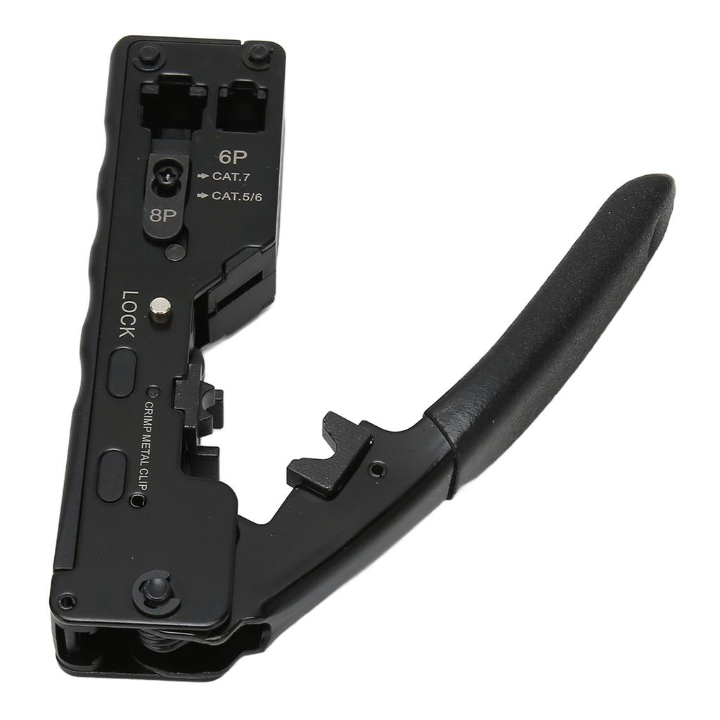 RJ45 Crimp Tool Adjustable Crimping Mode Safety Lock Ethernet Crimping Tool with Skid Resistance