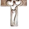 Carved Intertwined Hearts Fashion Special and Carved Love Cross Cross