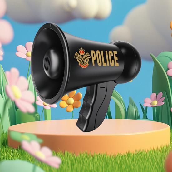 Детский портативный игрушечный мегафон, голосовые режимы оповещения, работающий от батареек, мини-ручной мегафон, детская ролевая игра, громкая игрушка-динамик