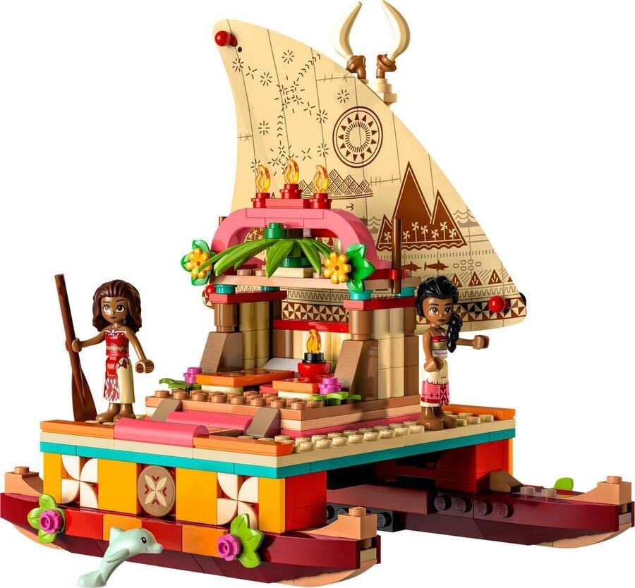 LEGO Disney Princess Моана и Приключенческая лодка 43210, Конструктор, Подарок, Приключение принцессы, Для девочек, От 6 лет