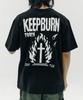 Черные футболки Tochi Keep Burn