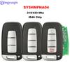 Jingyuqin 3 4 кнопки 433 МГц умный пульт ключ бесключевой брелок для Hyundai Sonata Genesis Equus Veloster 2009-2015 PCF7952 SY5HMFNA04