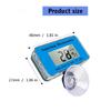 Submersible Aquariums Thermometers with Suction Cup Clear Digital Display Fishtanks Water Temperature Monitoring Device