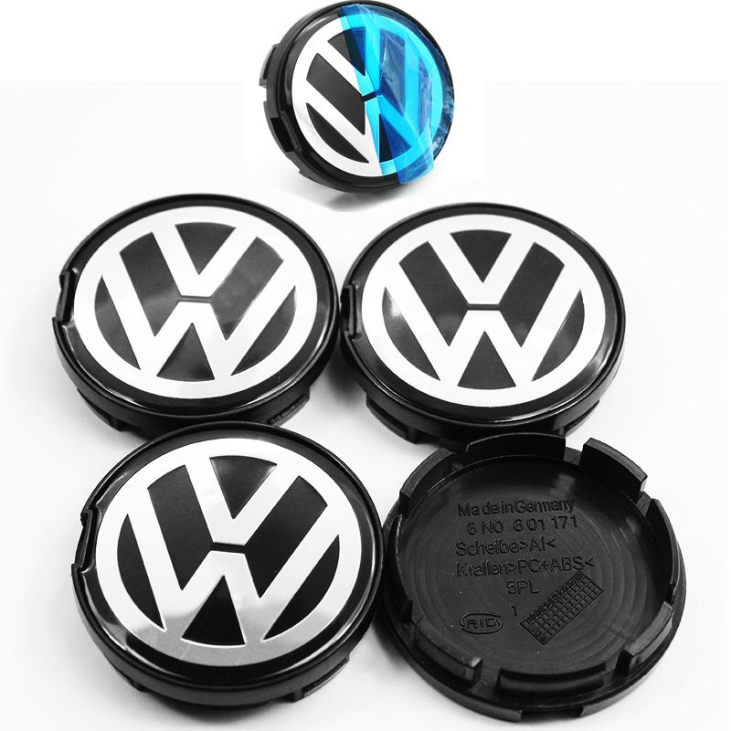 XJBRL1 4pcs For Volkswagen VW R Golf Touran Octavia Motion GTI Polo 56mm 60mm 65MM Car Wheel Center Cover Hub Cap 3B7601171 Accessories