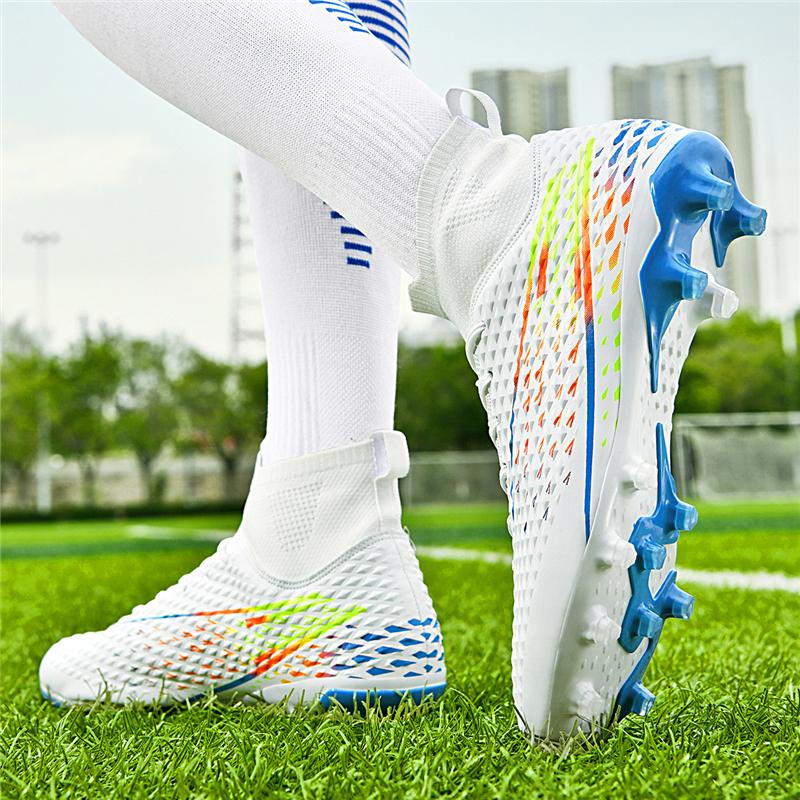 2024 Мужские футбольные бутсы большого размера Сверхлегкие футбольные бутсы для мальчиков Кроссовки Нескользящие футбольные бутсы AG/TF Ботильоны унисекс
