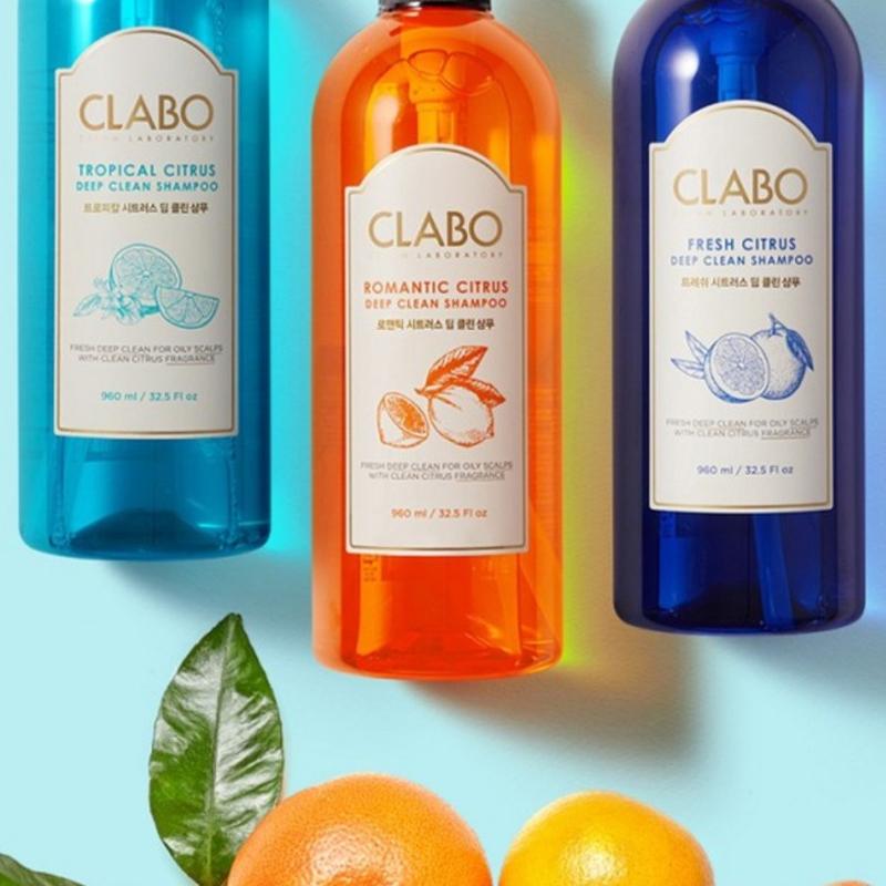 CLABO Шампунь для глубокой очистки Fresh Citrus 960 мл