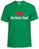 New british rail retro logo symbol heavy cotton tshirt sizes from small to 5xl