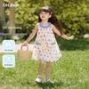 Летнее платье в горошек на бретельках для девочек Ohm Bear
